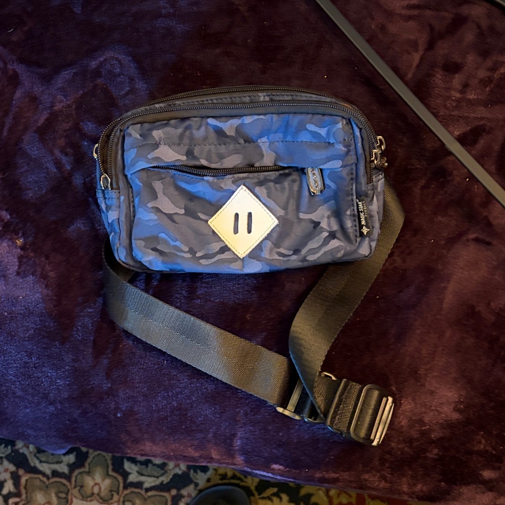 Navy Camouflage Belt Bag for Men